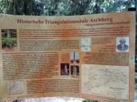 Info auf dem Aschberg - Gipfel zum Tigonometrie - Punkt