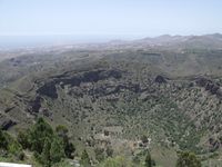 Die Caldera de Bandama, Mini - Krater mit einem km Durchmesser